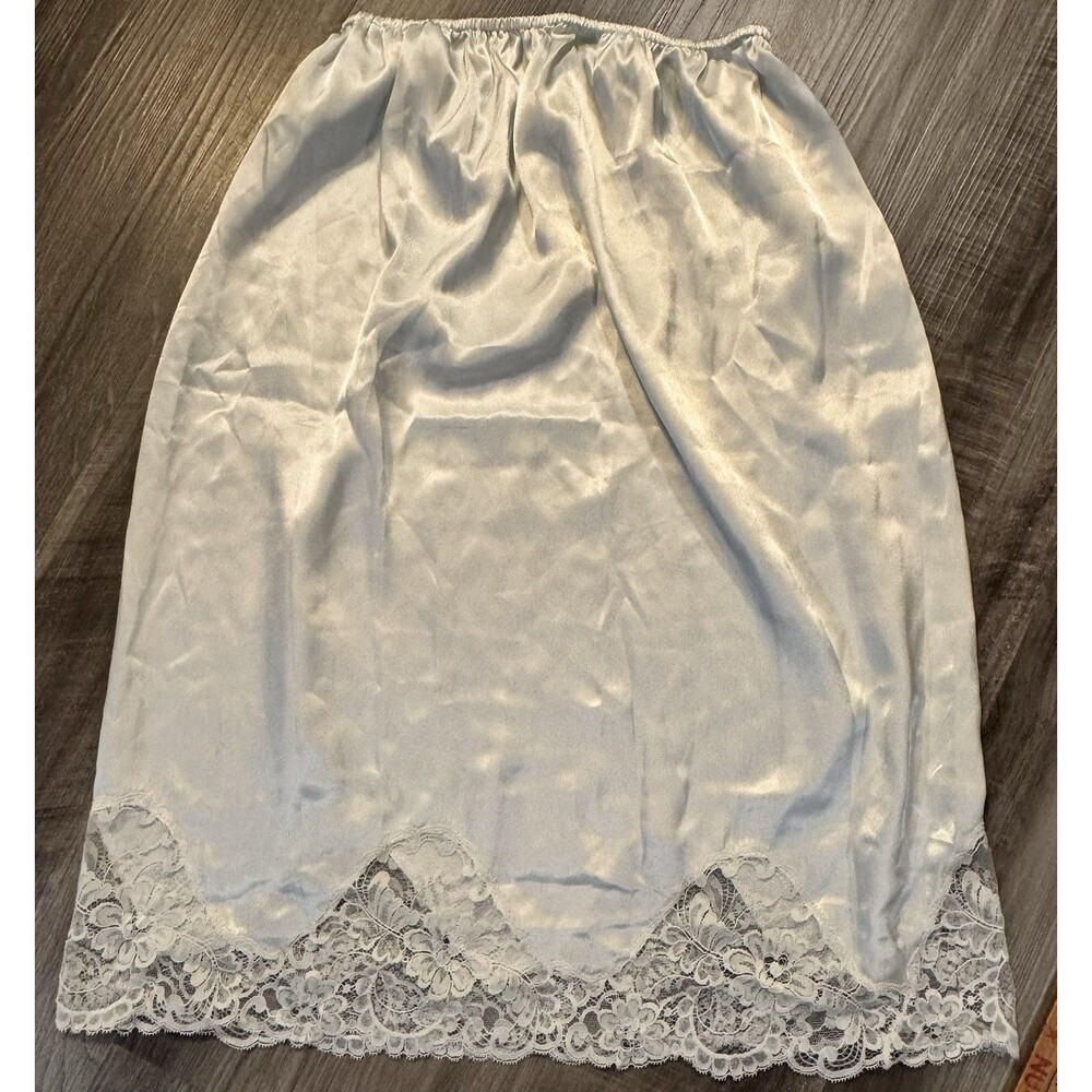 Vintage Half Slip Skirt Women M Lace Trim Coquette Whimsical